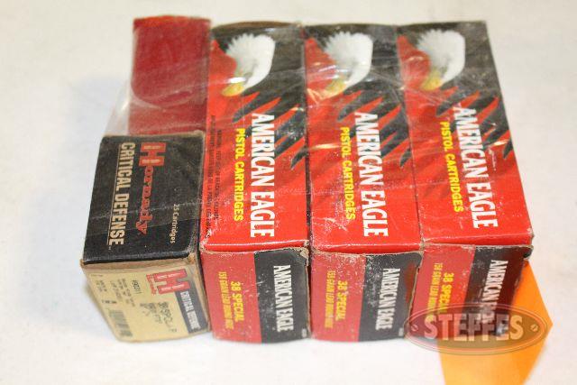 (4) Boxes of .38 Special 
